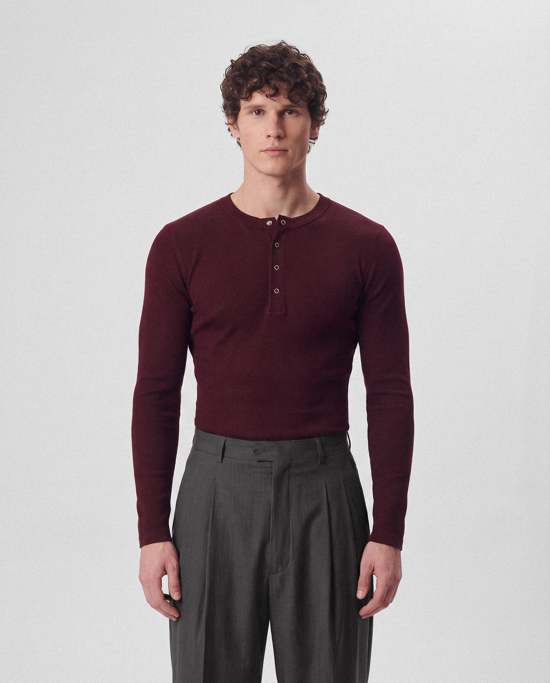 CAMISETA HENLEY FOUR CLIP ML